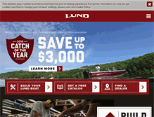 Tablet Screenshot of lundboats.com